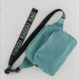 BAGGU Heavyweight Nylon Fanny Pack - Teal - NWT